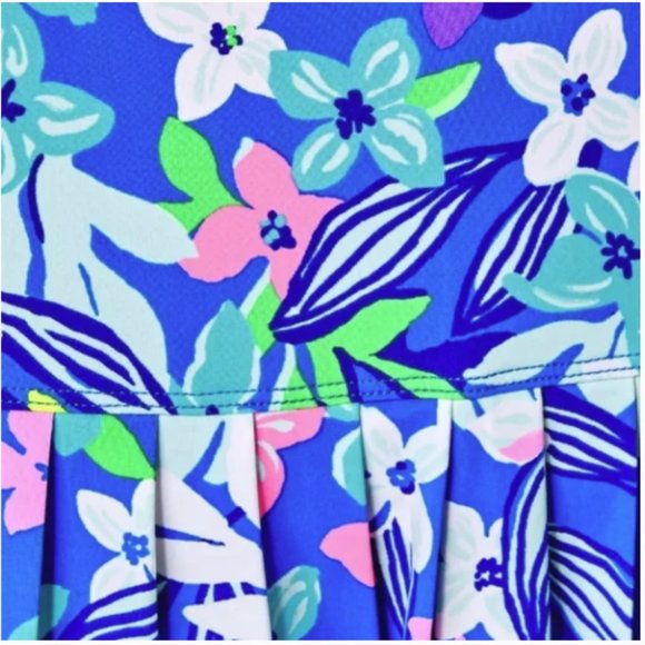 Lilly Pulitzer Luxletic Borealis Blue Social Sunset 13" Taye Skort UPF 50+ NWT - Picture 5 of 12